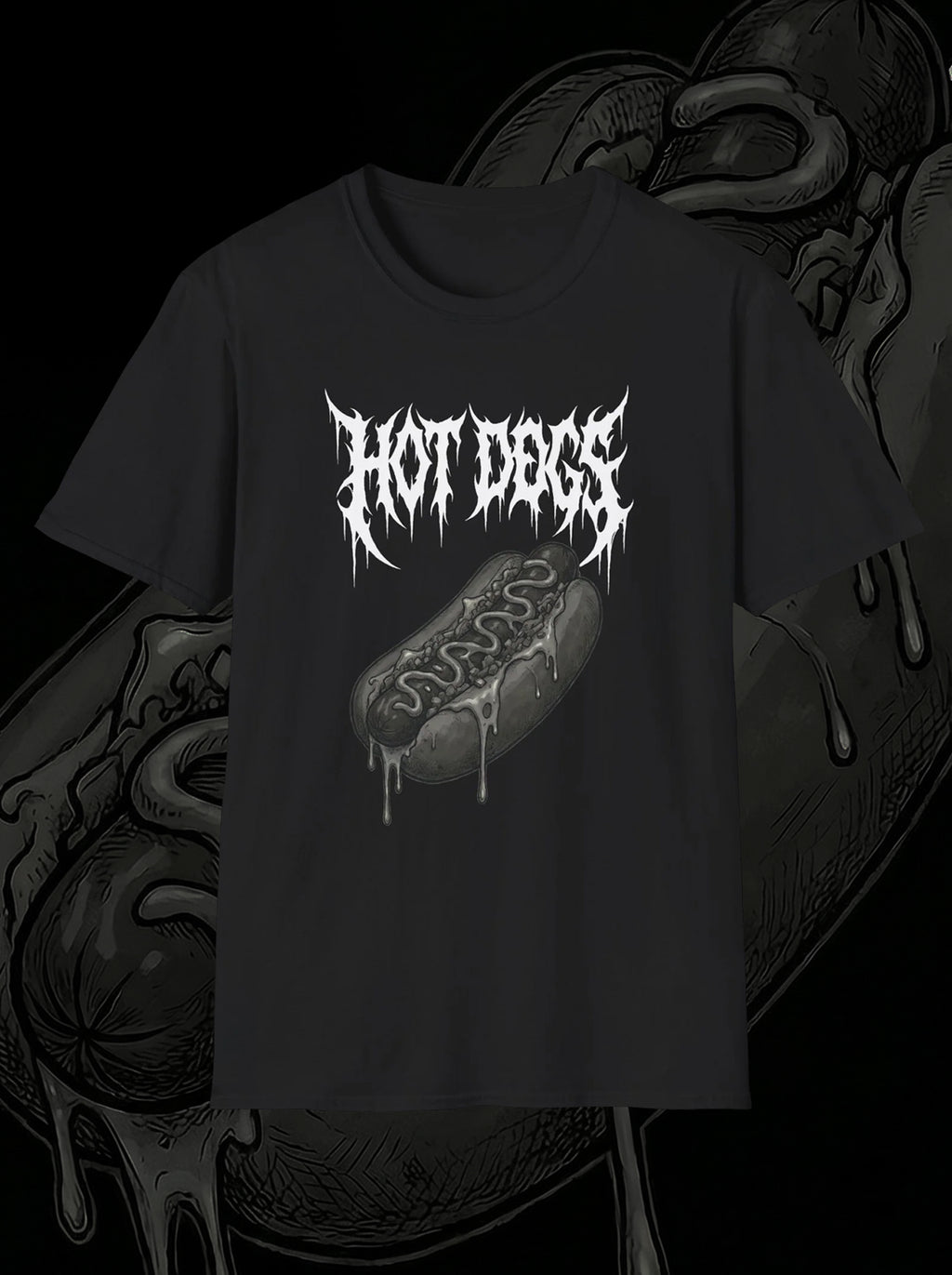 Hot Dog Metal Tee