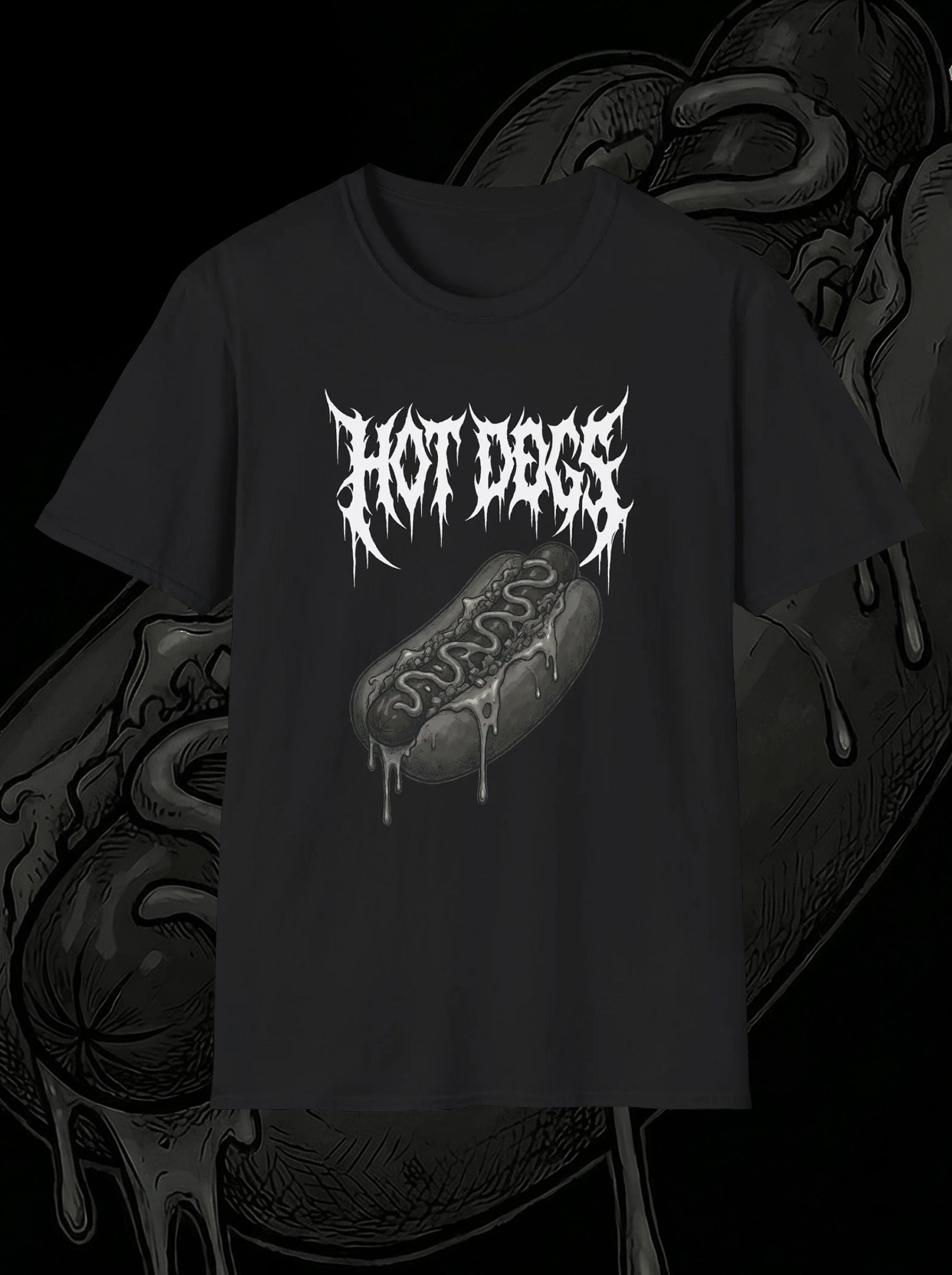 Hot Dog Metal Tee