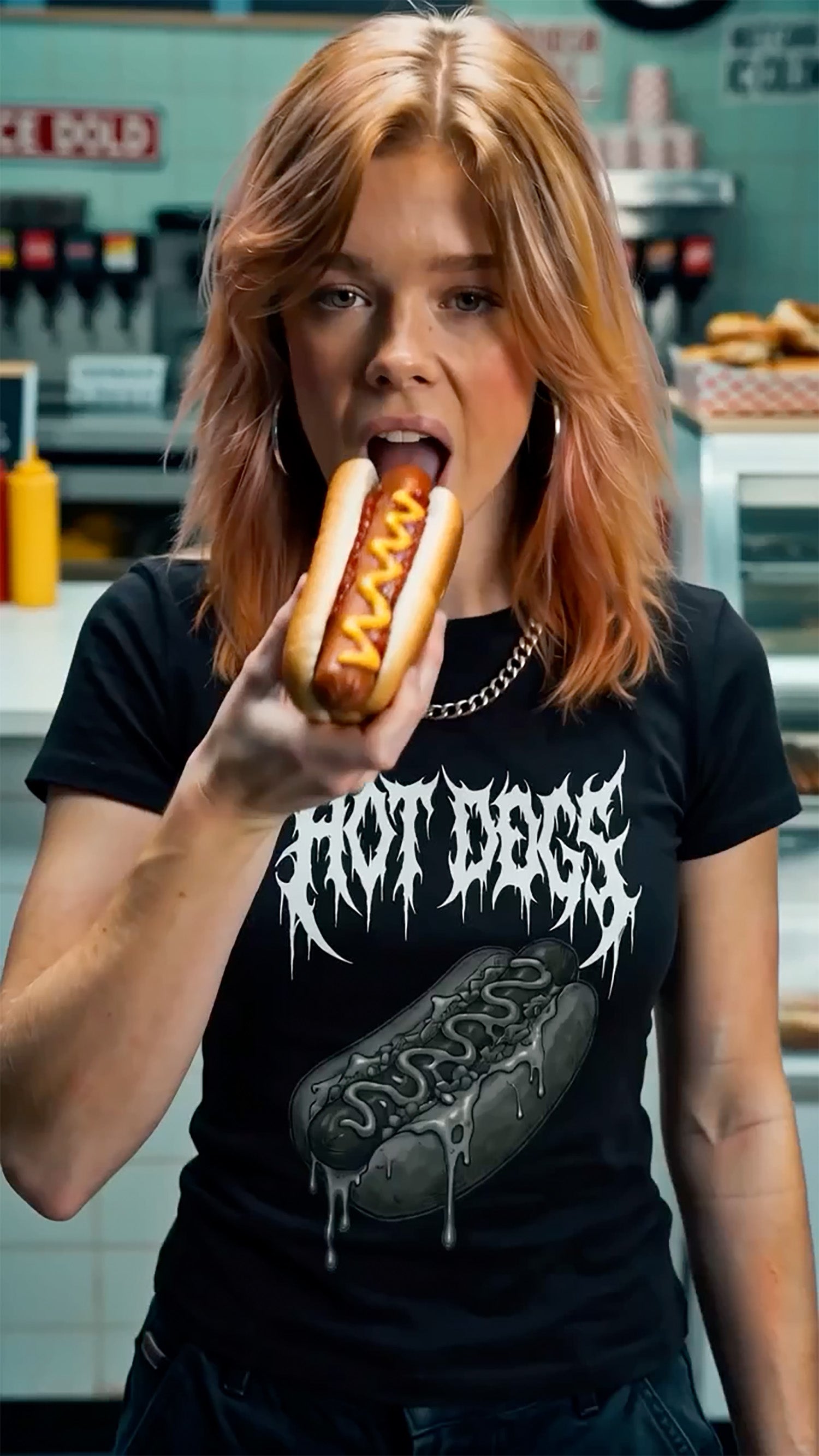 Hot Dog Metal Tee